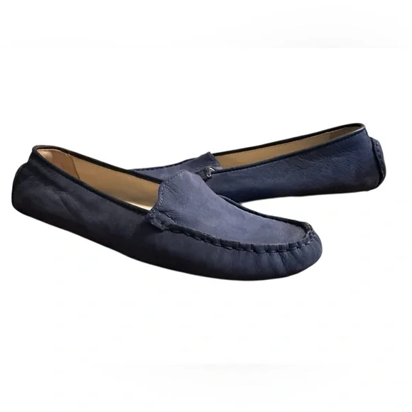 Cole Haan | Shoes | Cole Haan Navy Blue Suede Driving 
